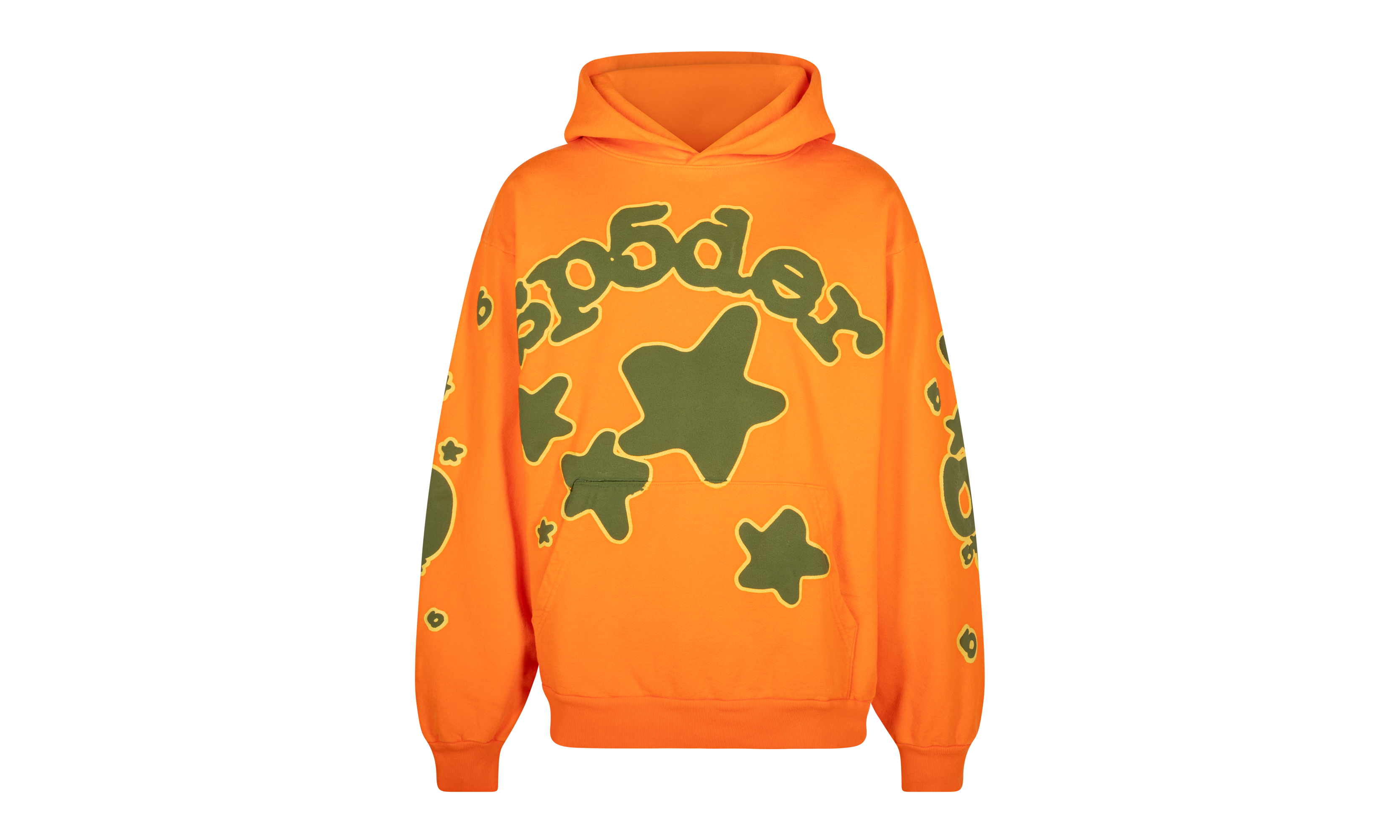 SP5DER BELUGA ORANGE GREEN HOODIE "Orange, Green" SP5_BEL_ORAHD