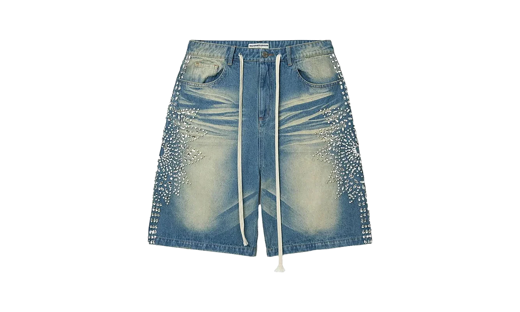 Sirens Crystal Jean Shorts "Black" 10049095