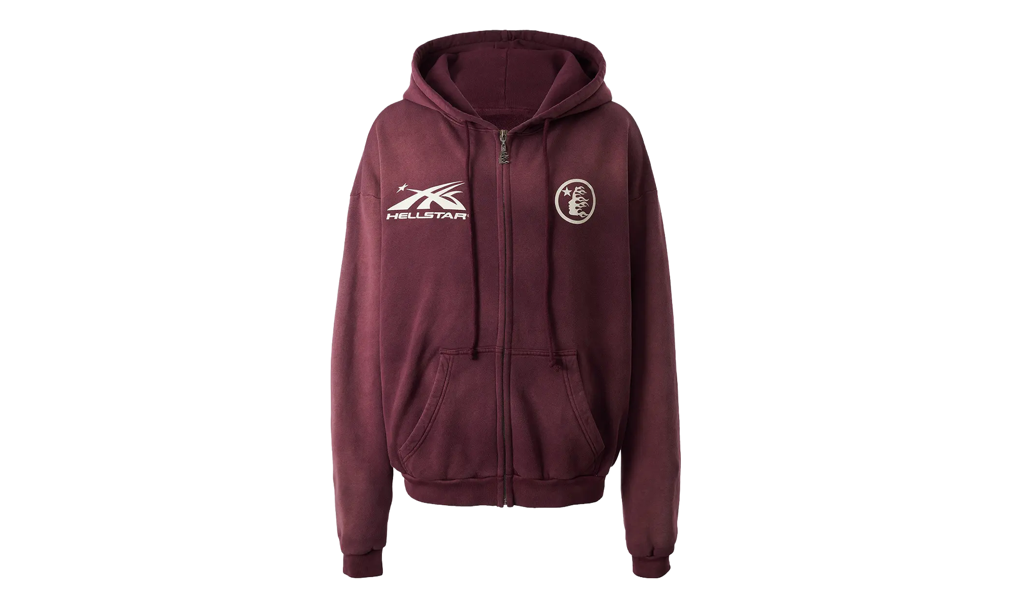 HS Logo Zip Up Hoodie "Burgundy" HSR122