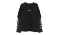 Sequin Flame LS Tee "Black" M2033 TJFS126