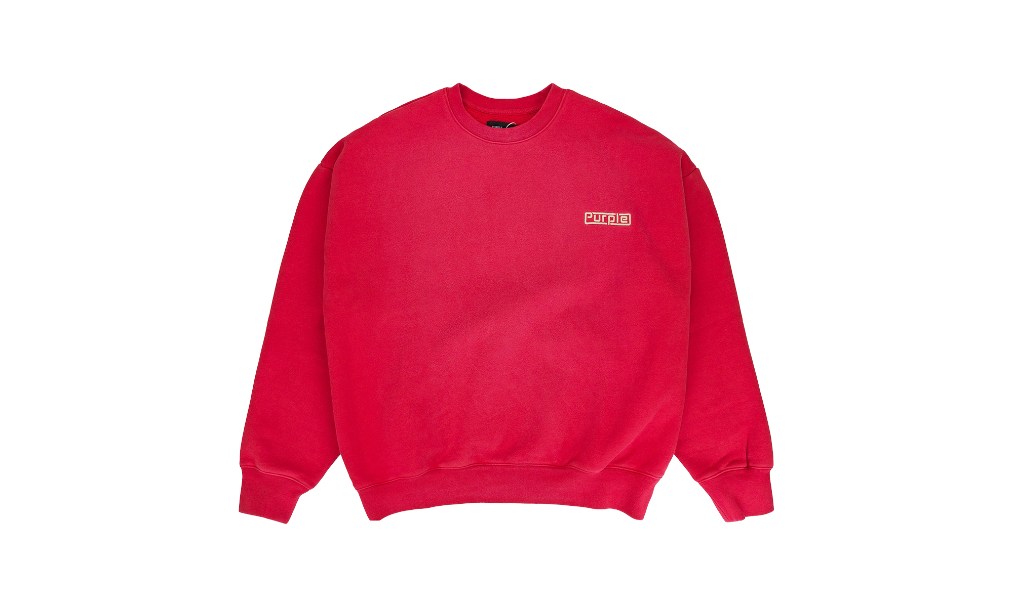 HWT FLEECE CREWNECK "Red" P402 HFRP124