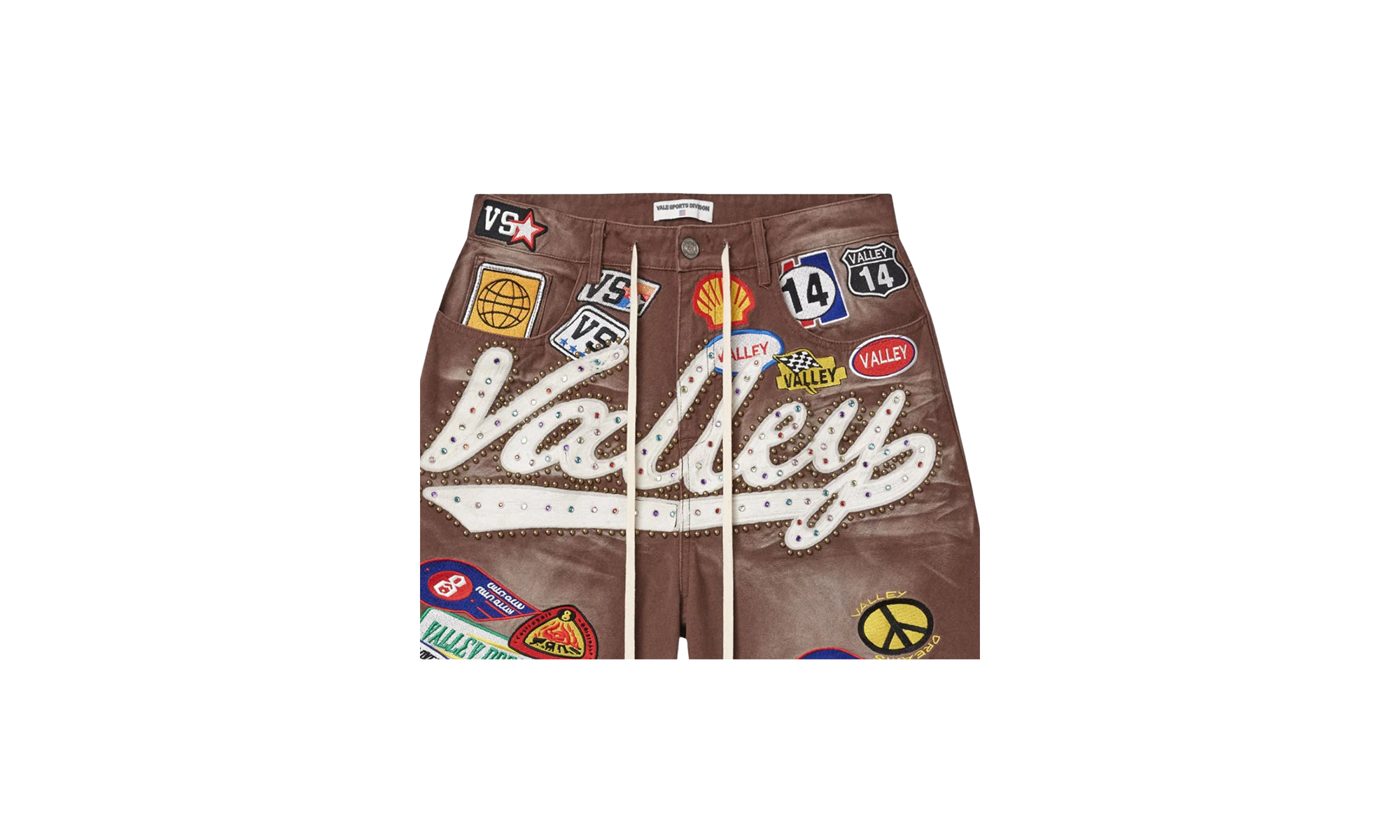 DIV Jeweled Valley Denim Shorts "Red Wash" 4V0AIEDF