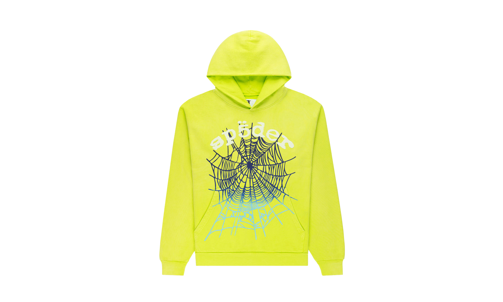 OG Web V2 Gradient Hoodie "Acid Green/White/Black/Blue" SP5der59