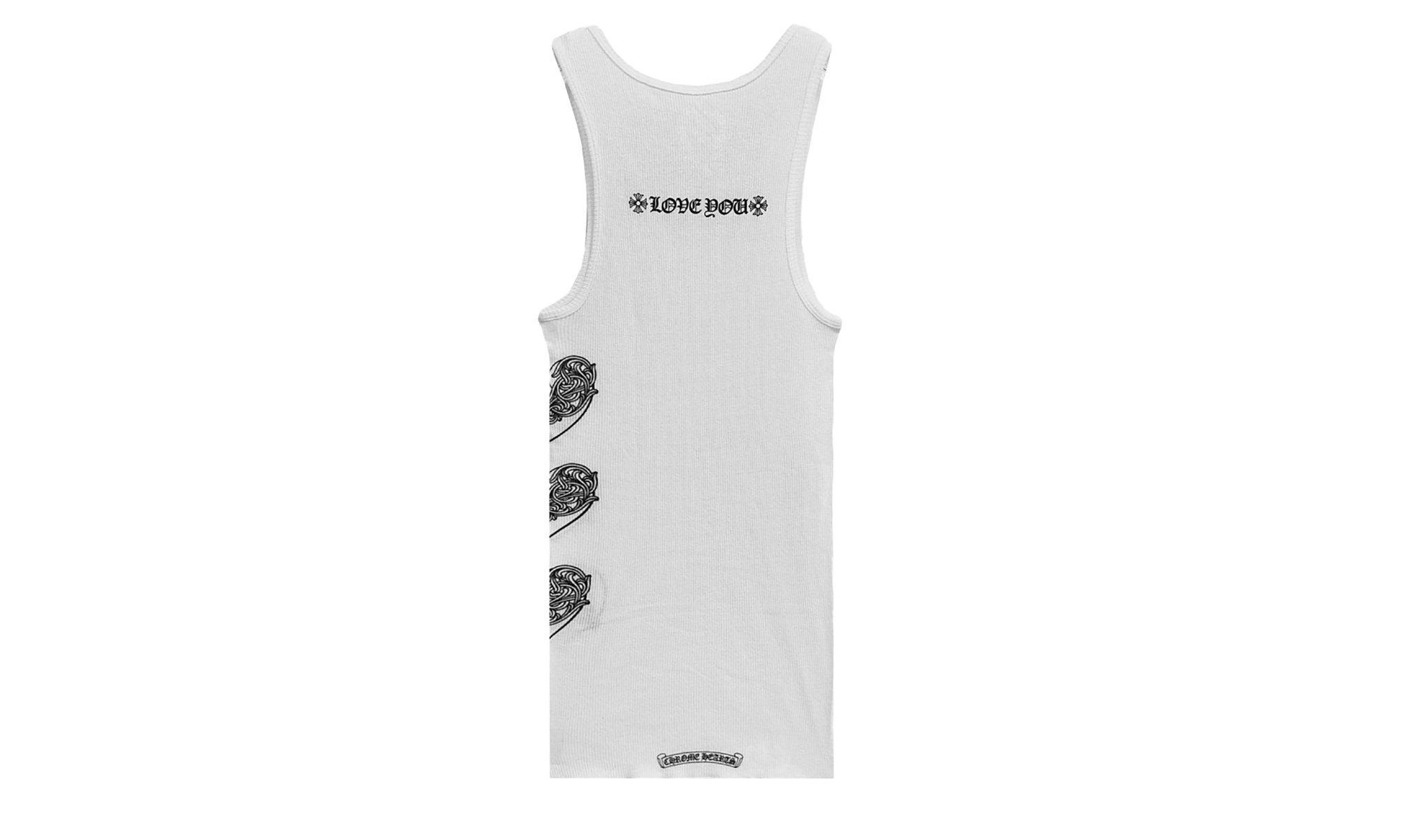 Love You Rib Tank "White" CHRM0501