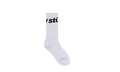 Jacquard Logo Socks "White" STUS92