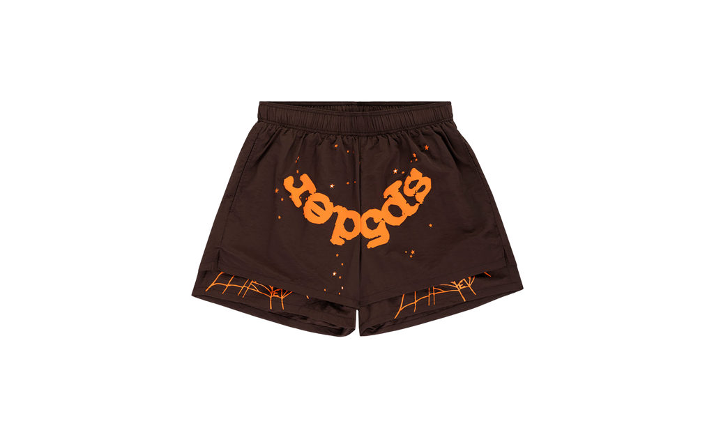 OG WEB DOUBLE LAYER SHORT "Brown & Orange" SP5der115