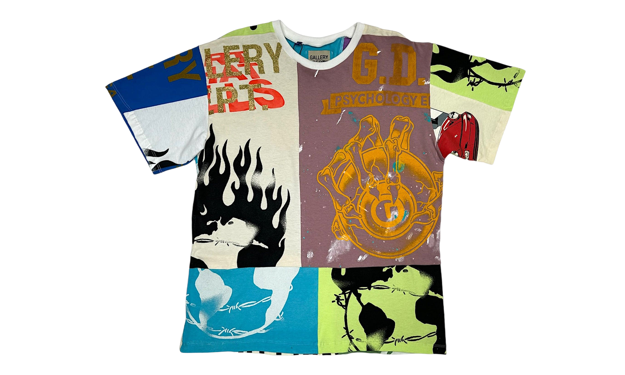 Retouche Reworked Short Sleeve Tee Shirt "Multicolor" GD116
