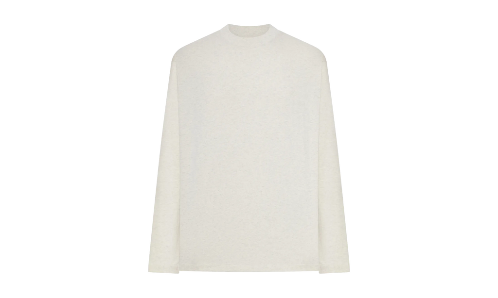 Embroidered Classic Long Sleeve Tee "Oatmeal Heather" 125HO254202F