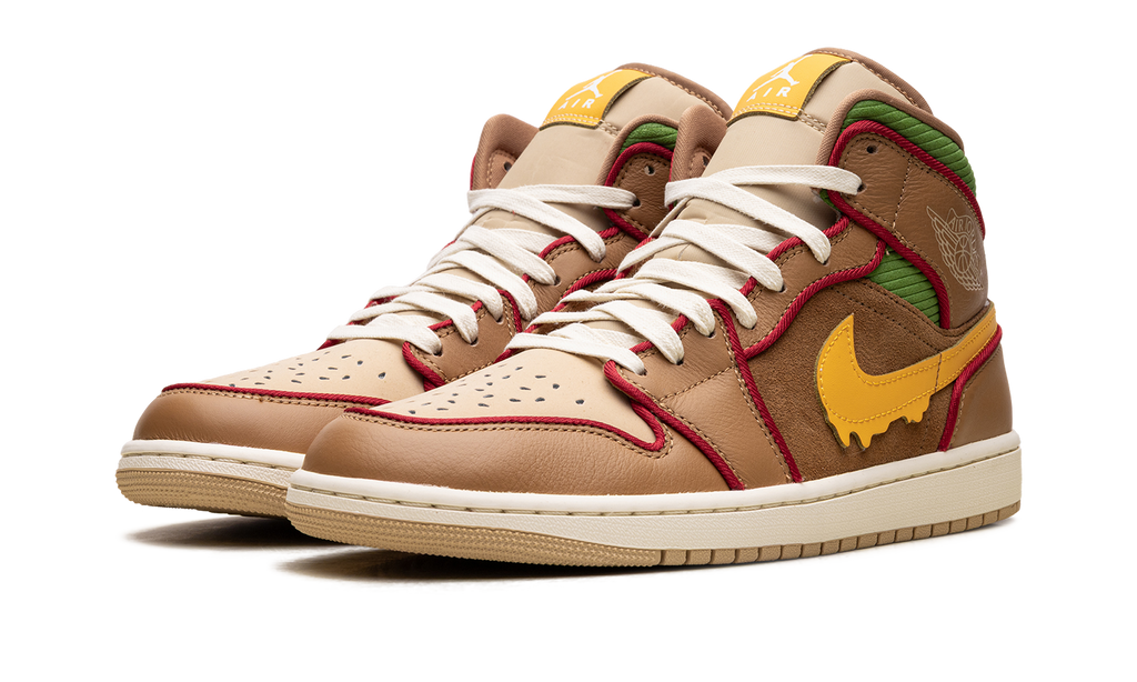 Air Jordan 1 Mid SE "Cheeseburger" HF4830 600