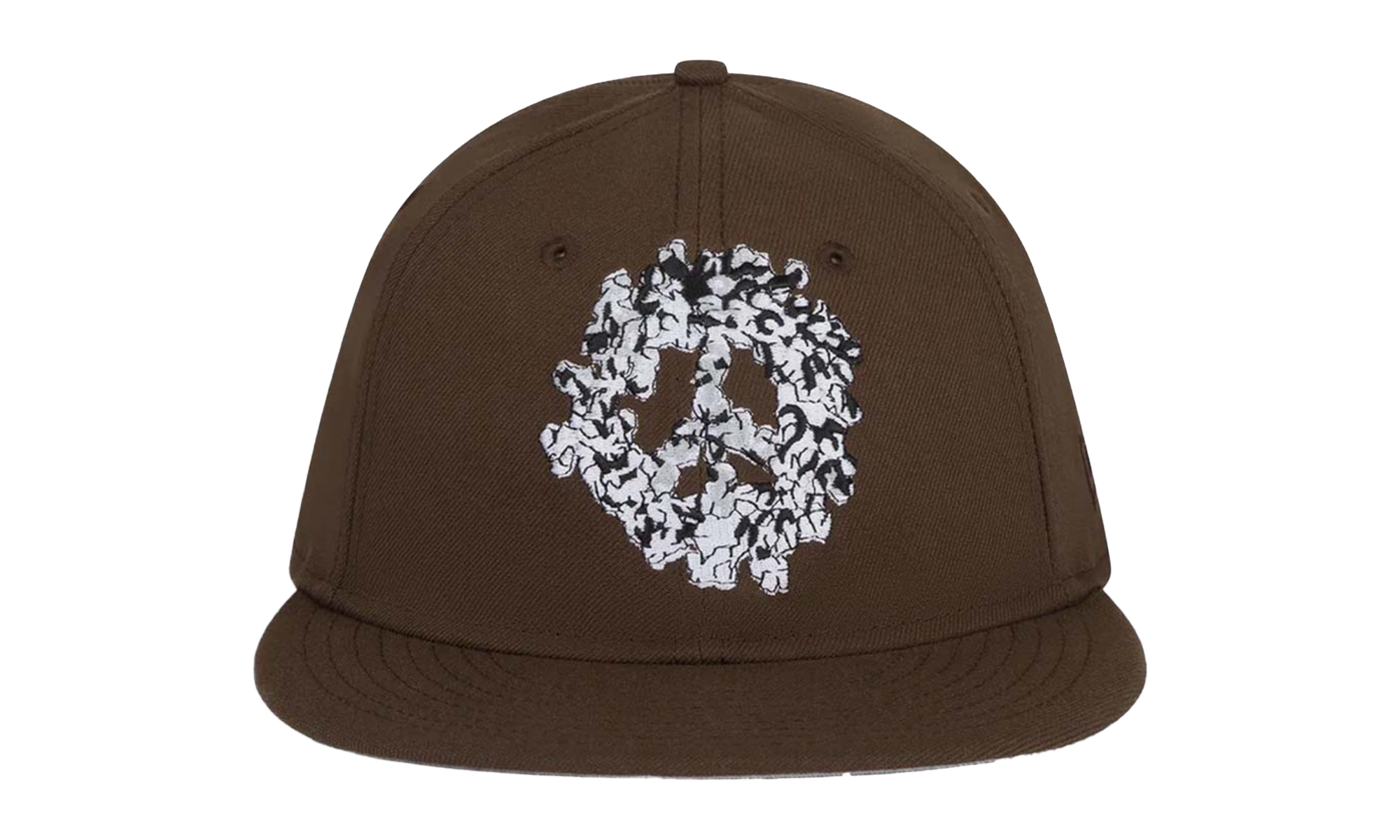 Peace Wreath Snapback Hat "Brown" DT571