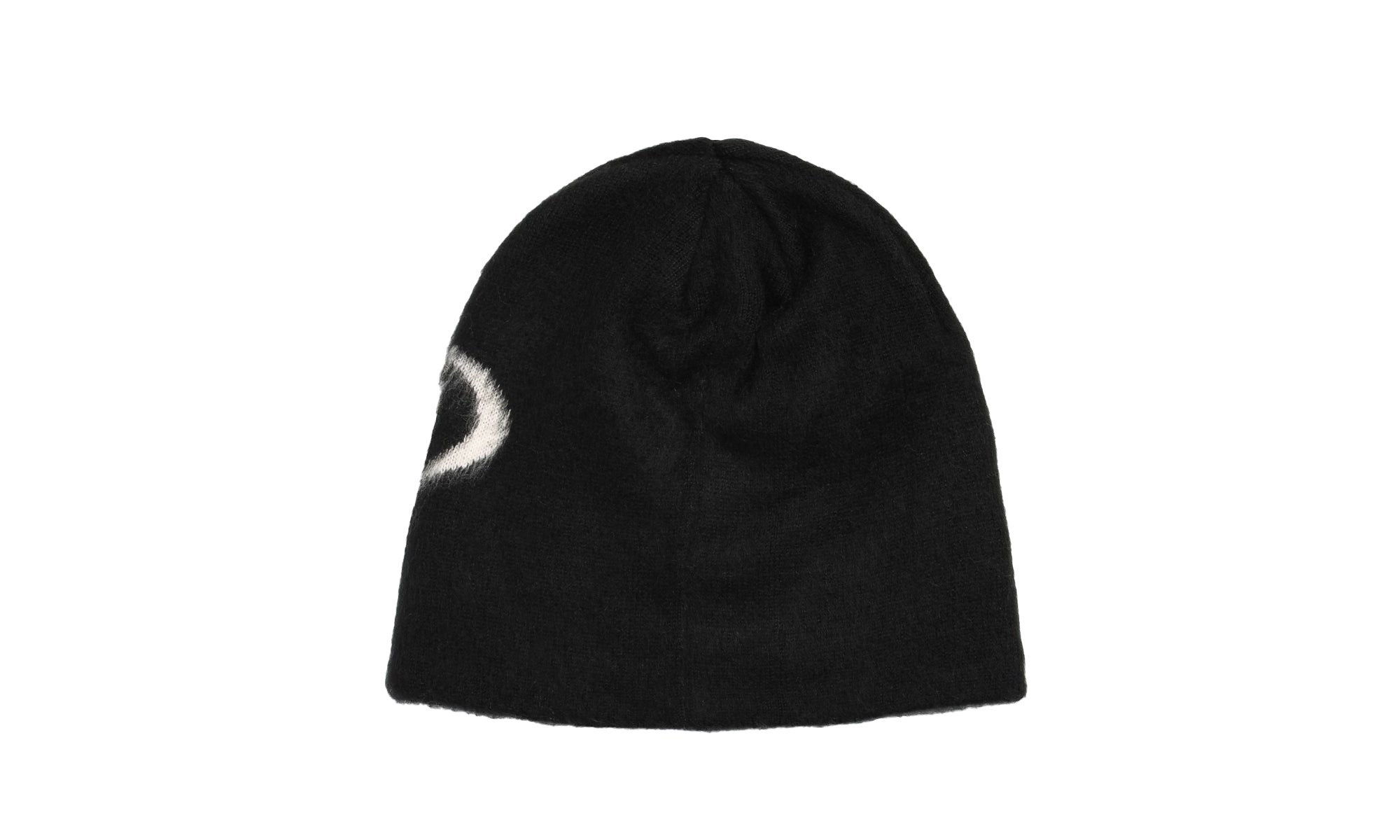 Brushed oval skullcap "Black" STUS330