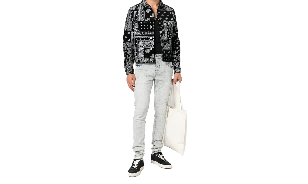 Print Corduroy Trucker Jacket P024 BPPT222