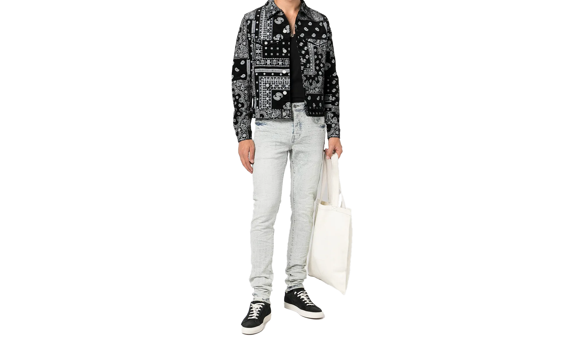 Print Corduroy Trucker Jacket P024 BPPT222