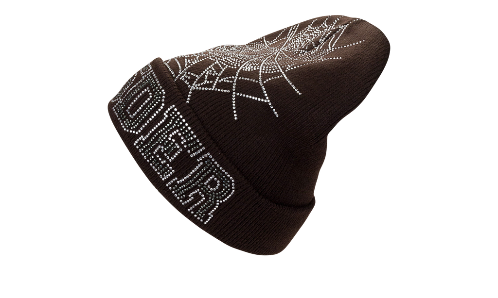 RHINESTONE BEANIE "Brown" SP5 RHNBN BRN