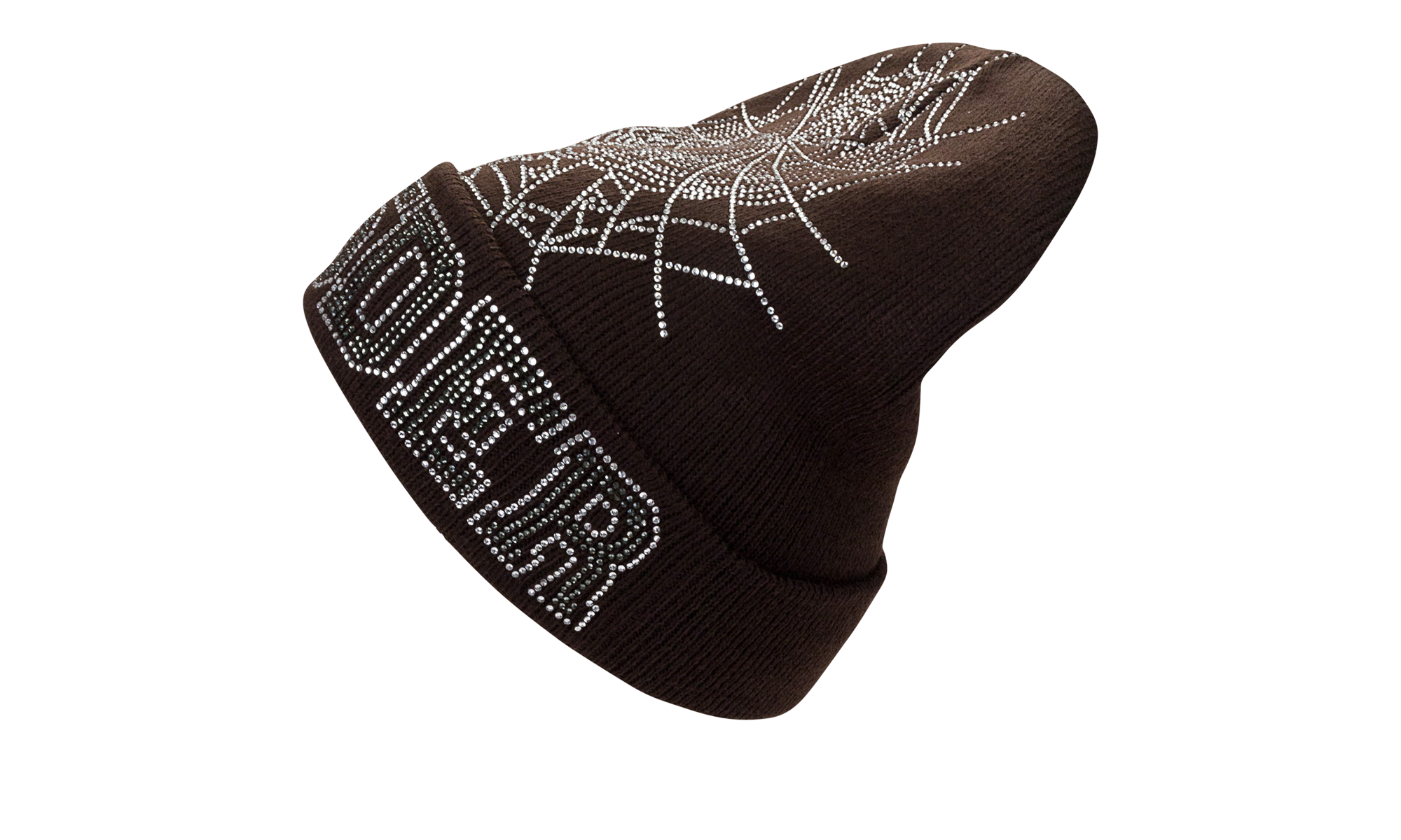 RHINESTONE BEANIE "Brown" SP5 RHNBN BRN
