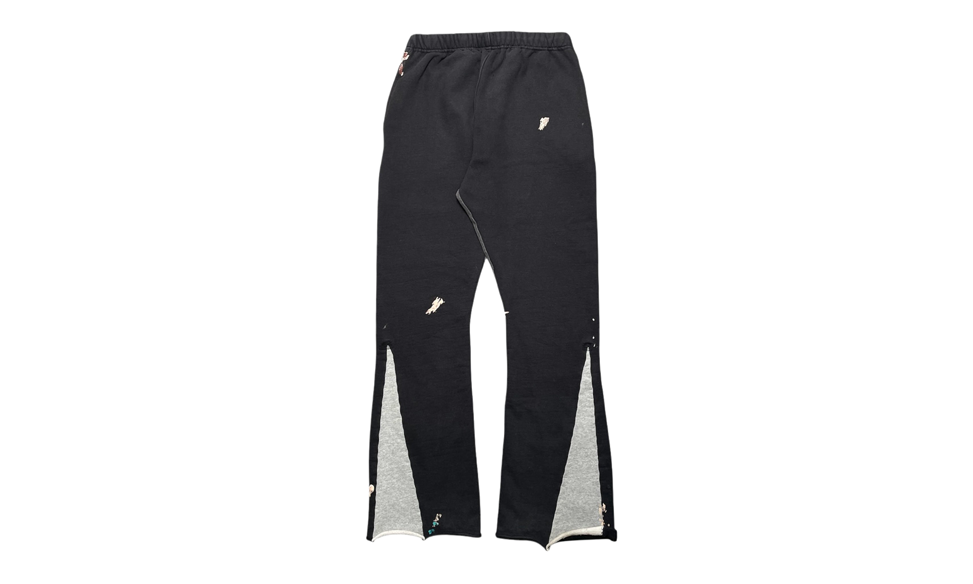 GD Logo Paint Splatter Flare Sweatpants (2024) "Washed Black White Multi" GDGDLFSWB