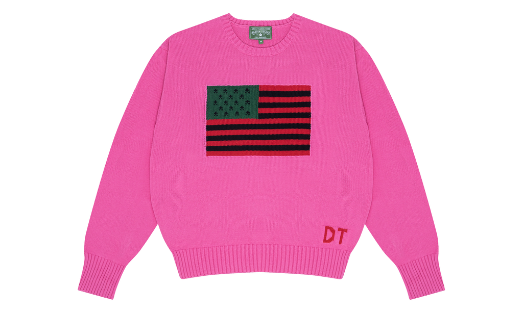 1619 Pan African Flag Sweater "Pink" DT235