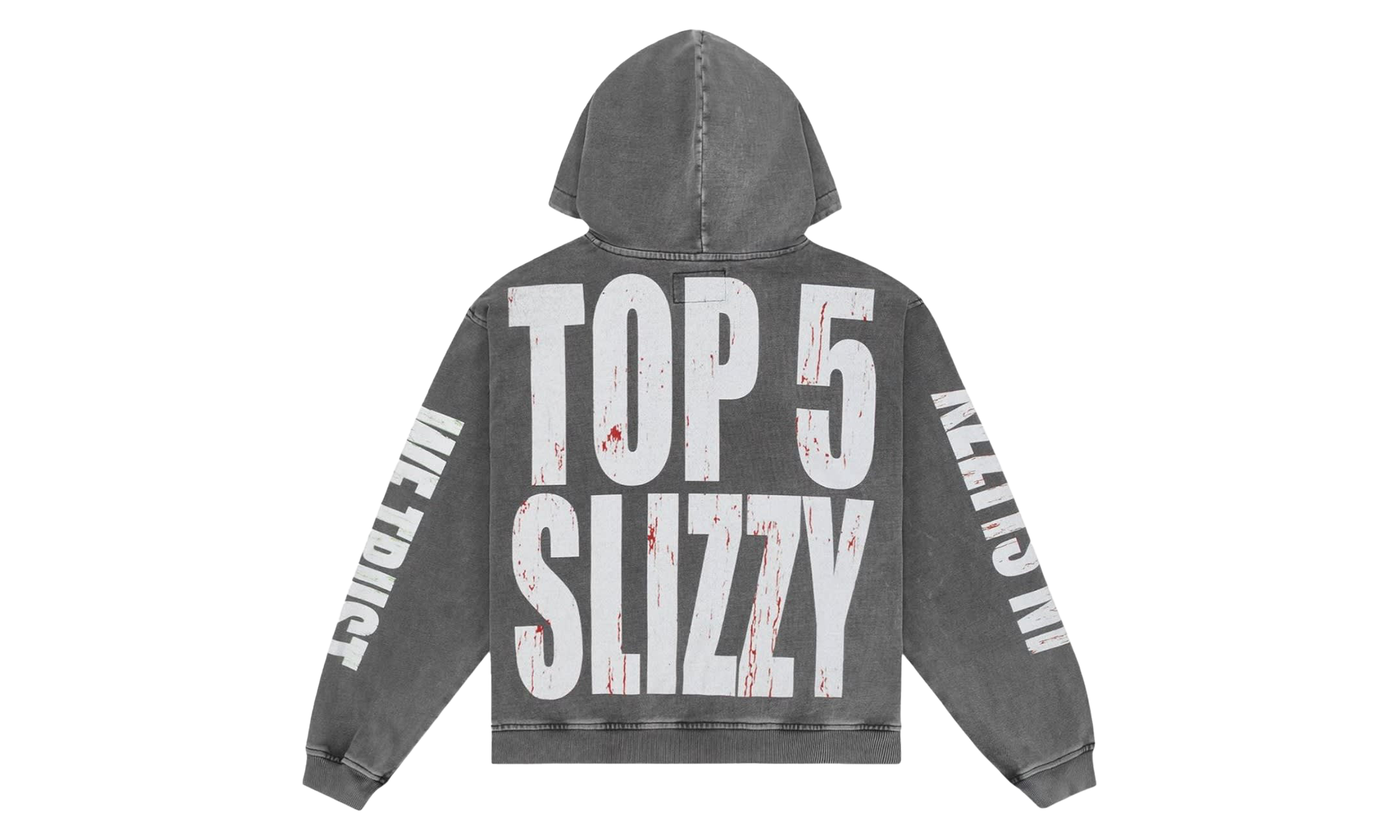 Top 5 Slizzy VVS Hoodie "Grey Wash" C3XBW7HW