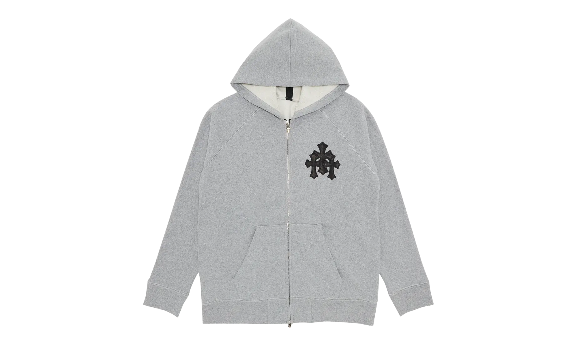 Y Not Cross Patch Zip-up Hoodie "Grey" CHRM0472