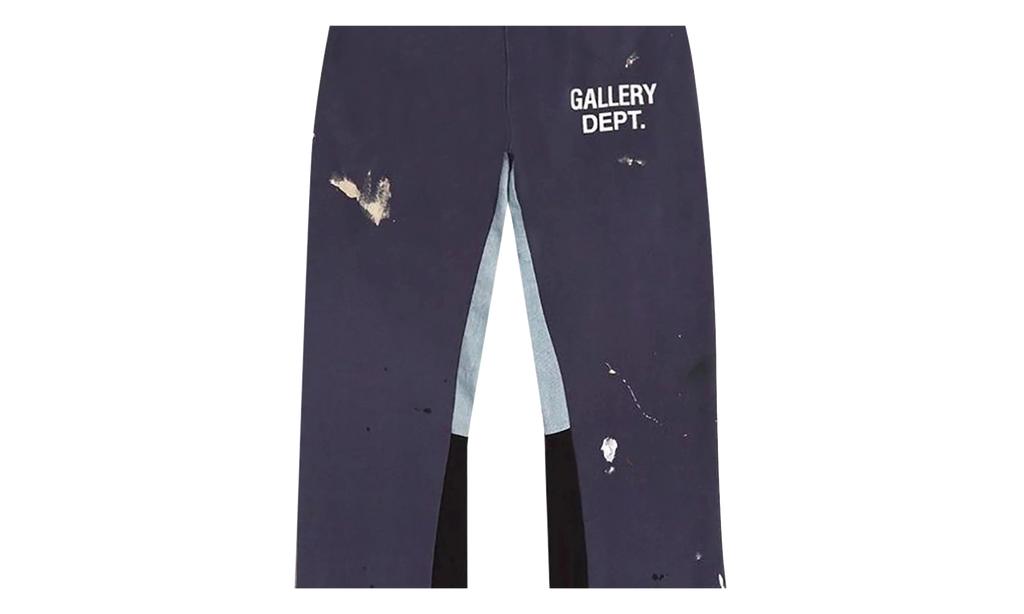 Painted Flare Sweatpants "Navy" GD030
