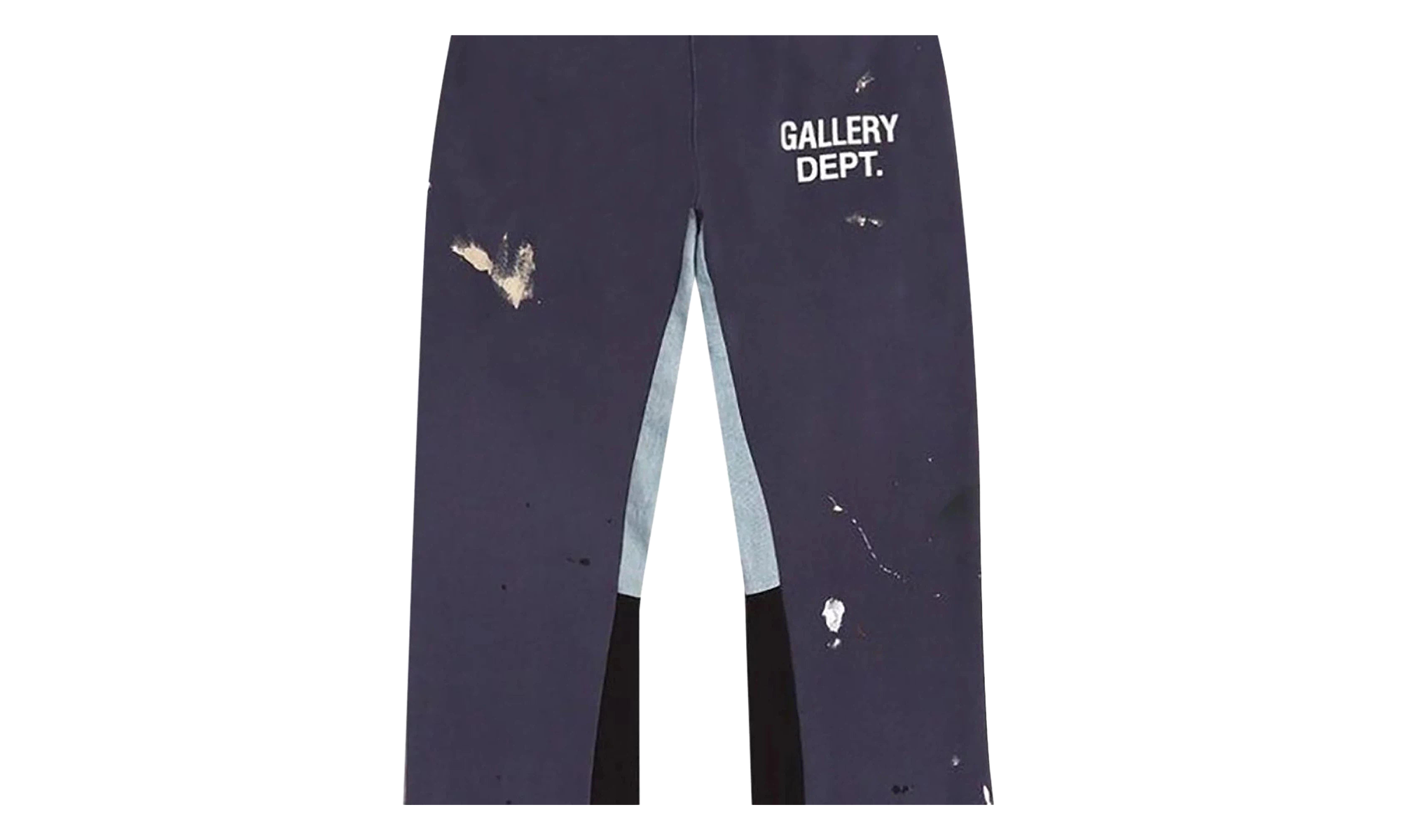 Painted Flare Sweatpants "Navy" GD030