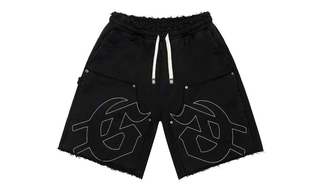 Carpenter-Distressed Shorts "Black" GS150