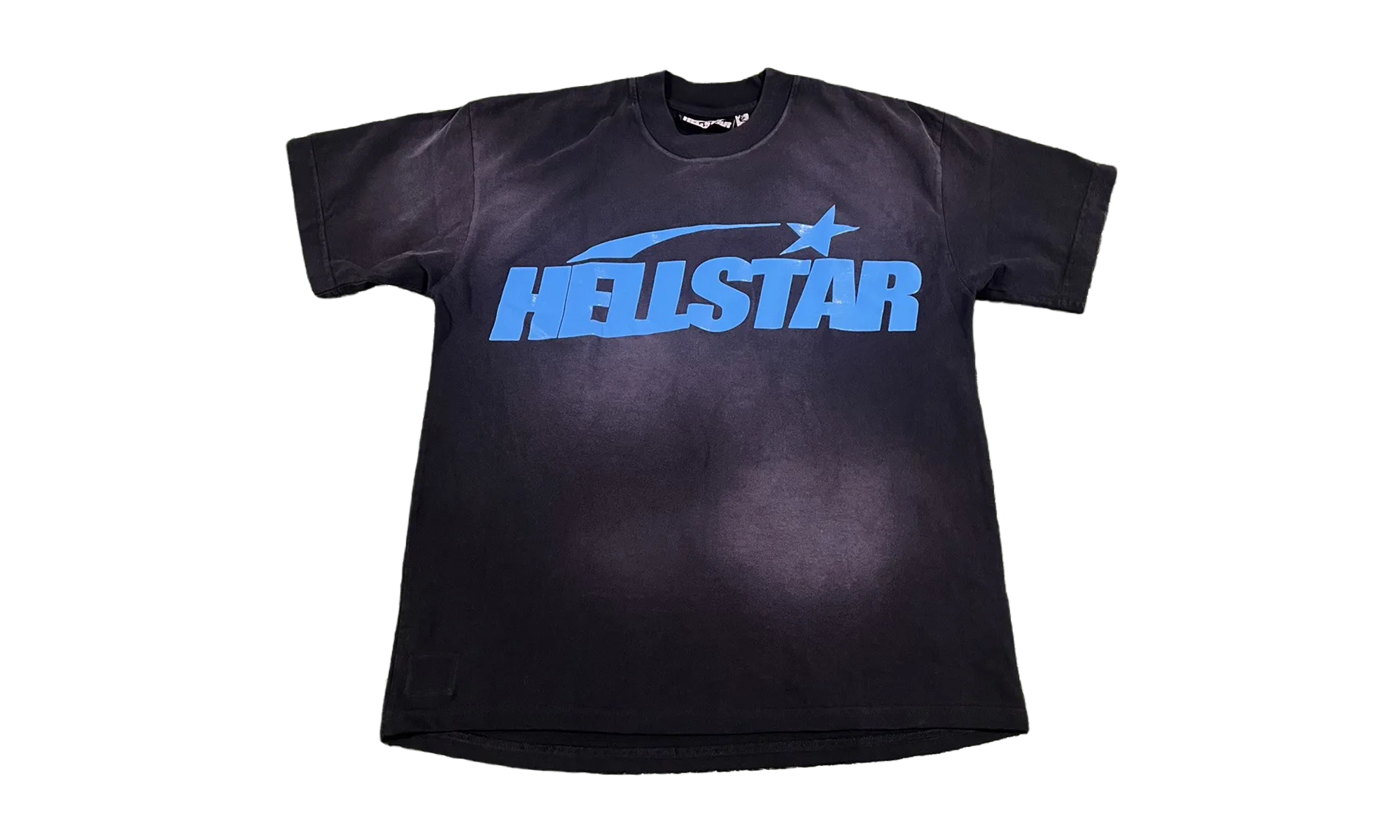Classic Gel Print T-Shirt "Black / Blue" HSR149