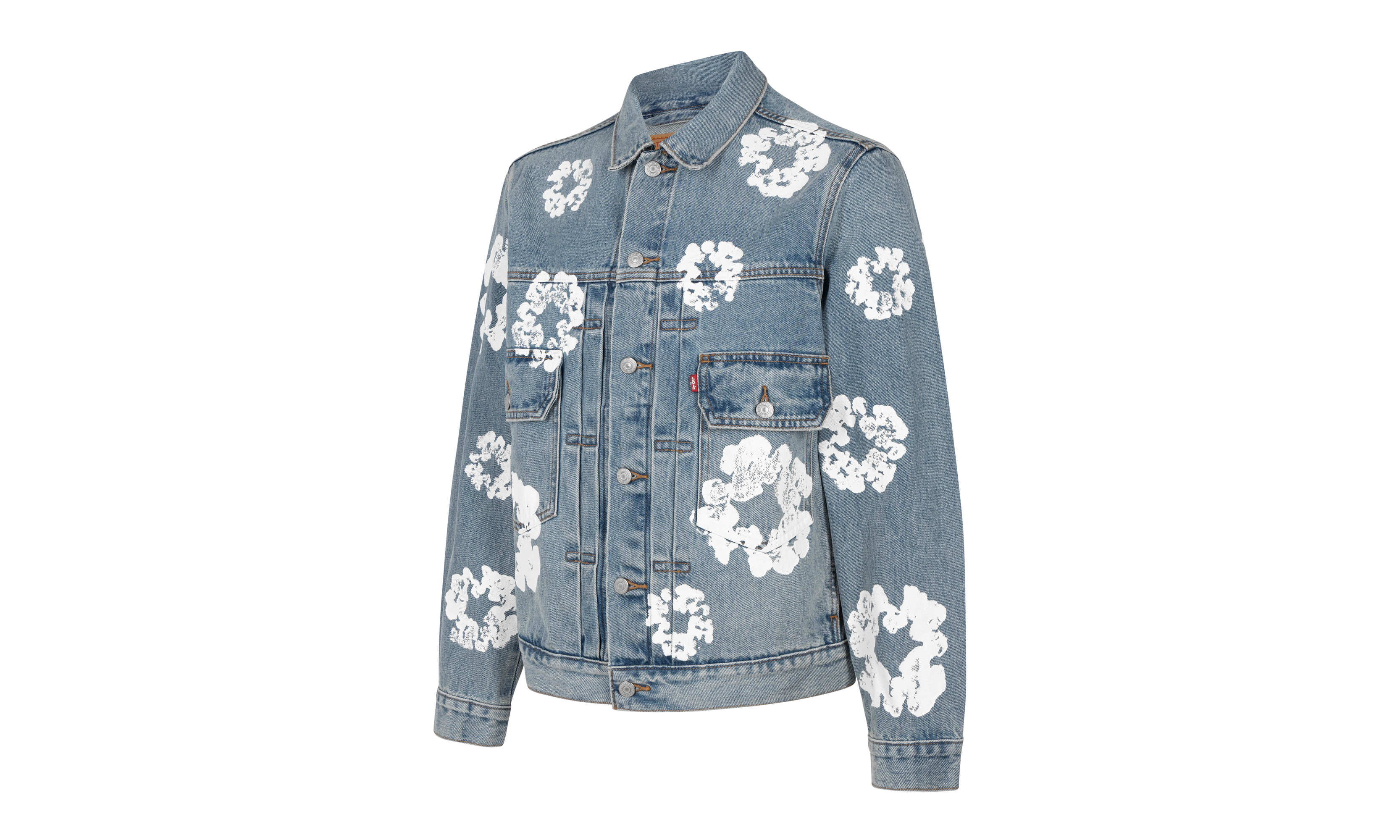 The Cotton Wreath Denim Jacket "Light Wash" DT13