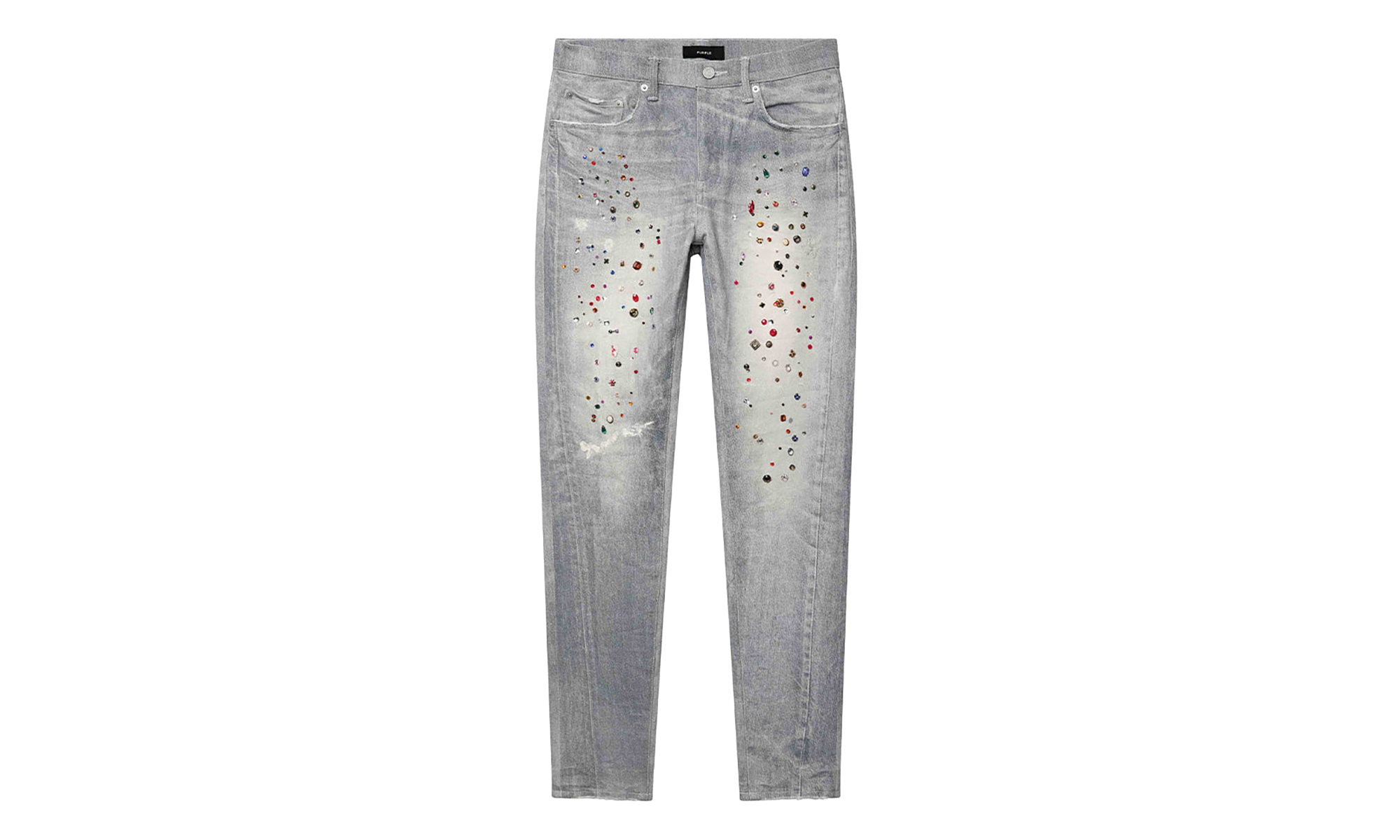 P001 Skinny Jewel Print Denim "Light Indigo" P001 SJWP226