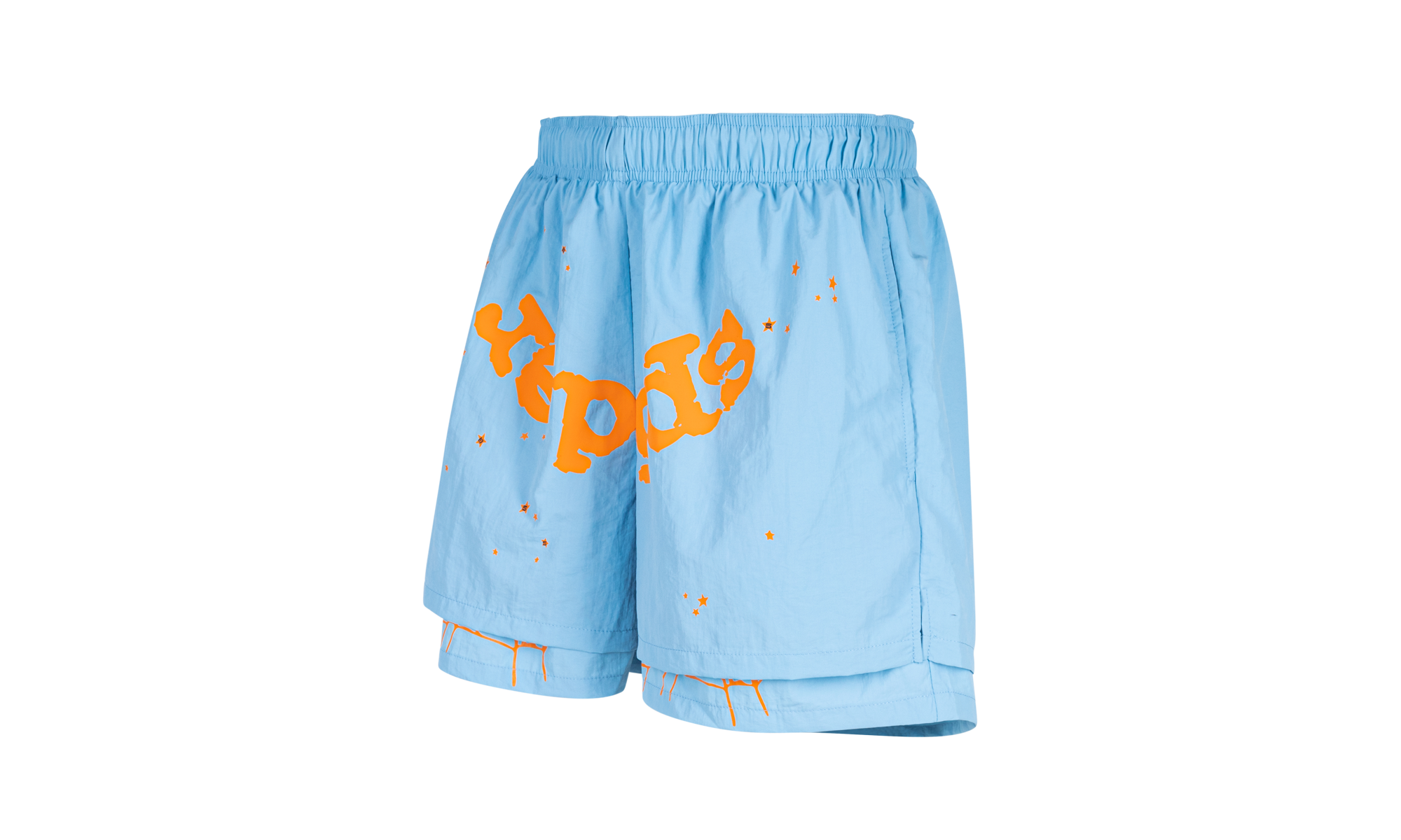 Sp5der OG Web Double Layer Short "Light Blue" SP5der03