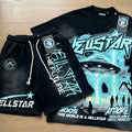 Hellstar Records Graphic Hoodie & Sweatpants Matching Set