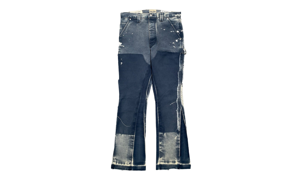 LA Flare Carpenter Pants Paint Splatter "Navy Blue Multi" GD134