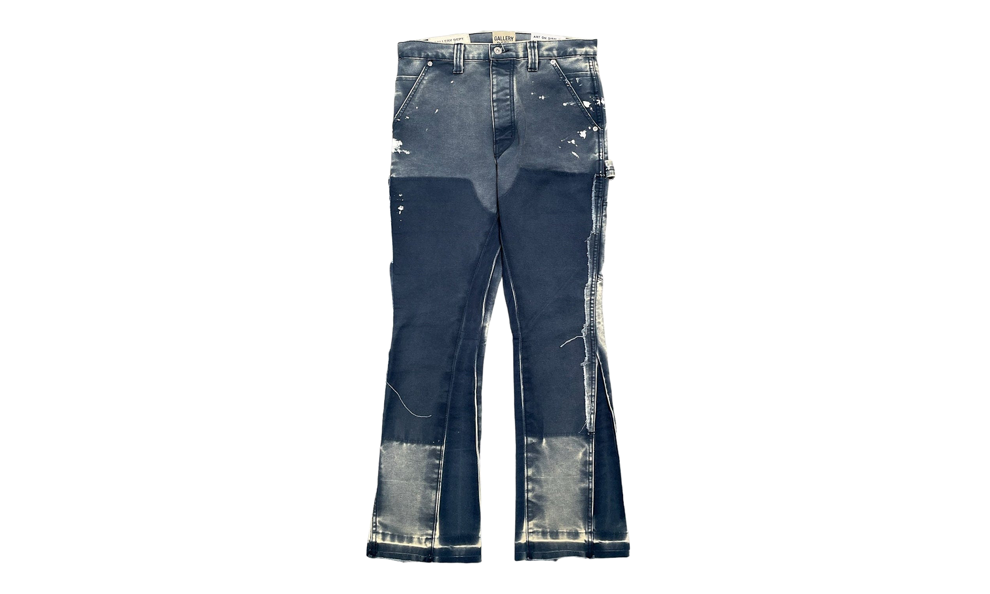 LA Flare Carpenter Pants Paint Splatter "Navy Blue Multi" GD134