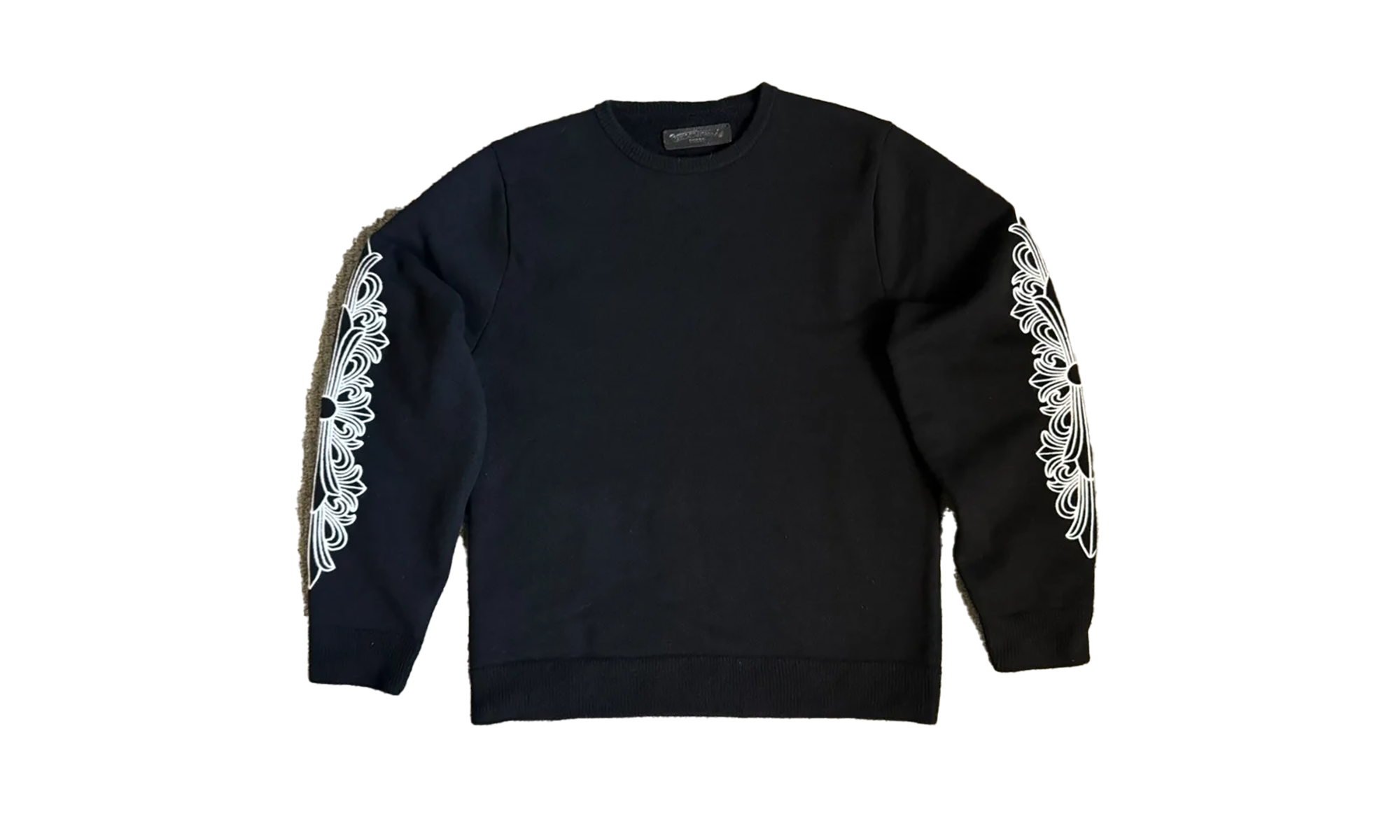 CASHMERE FLORAL KNIT SWEATER "Black" CHRM0477