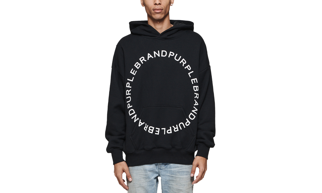 Circle Wordmark Pullover Hoodie 'Black' "Black" P401-HBBW124