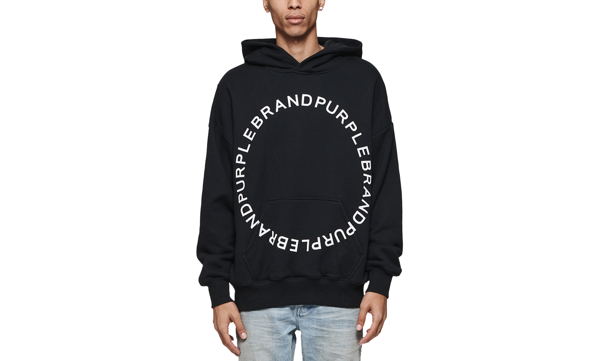 Circle Wordmark Pullover Hoodie 'Black' "Black" P401-HBBW124