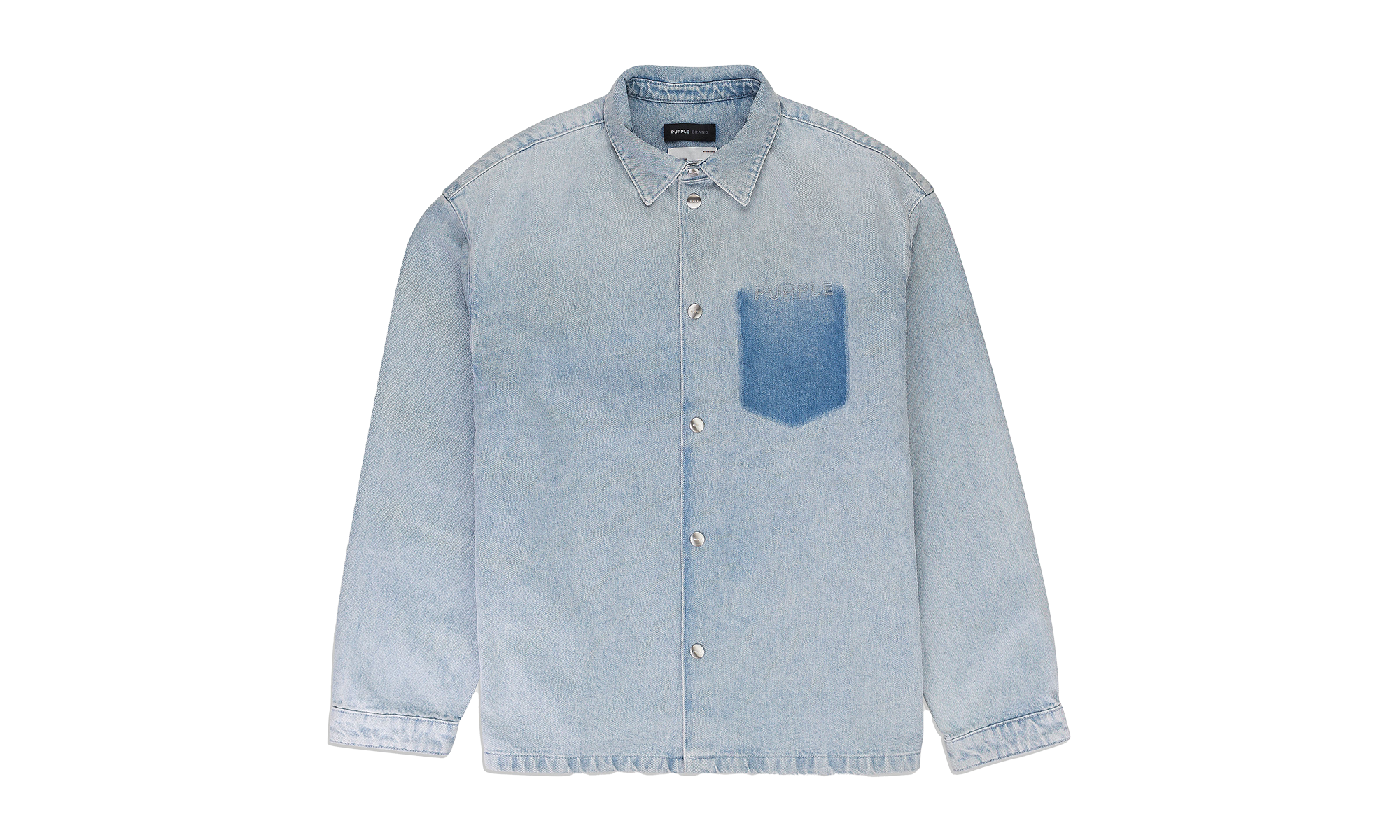 LS SNAP SHIRT JACKET "Blue" P034 LSLI723