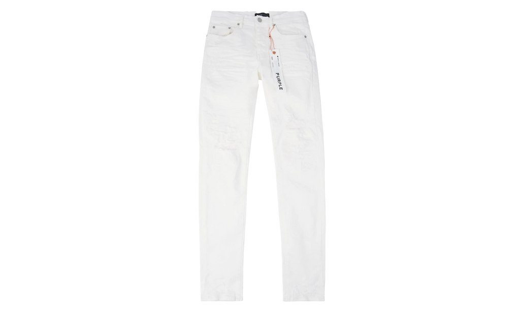 Light Destroy Denim "white" P001 LDWH324