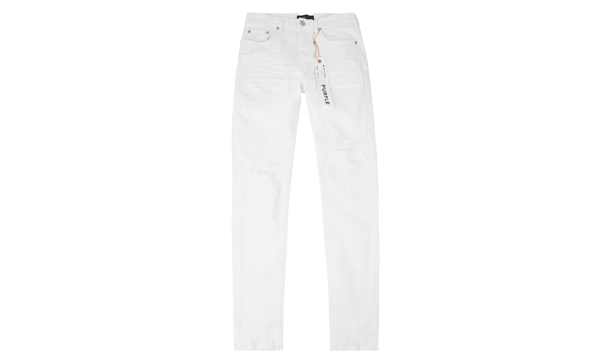 Light Destroy Denim "white" P001 LDWH324