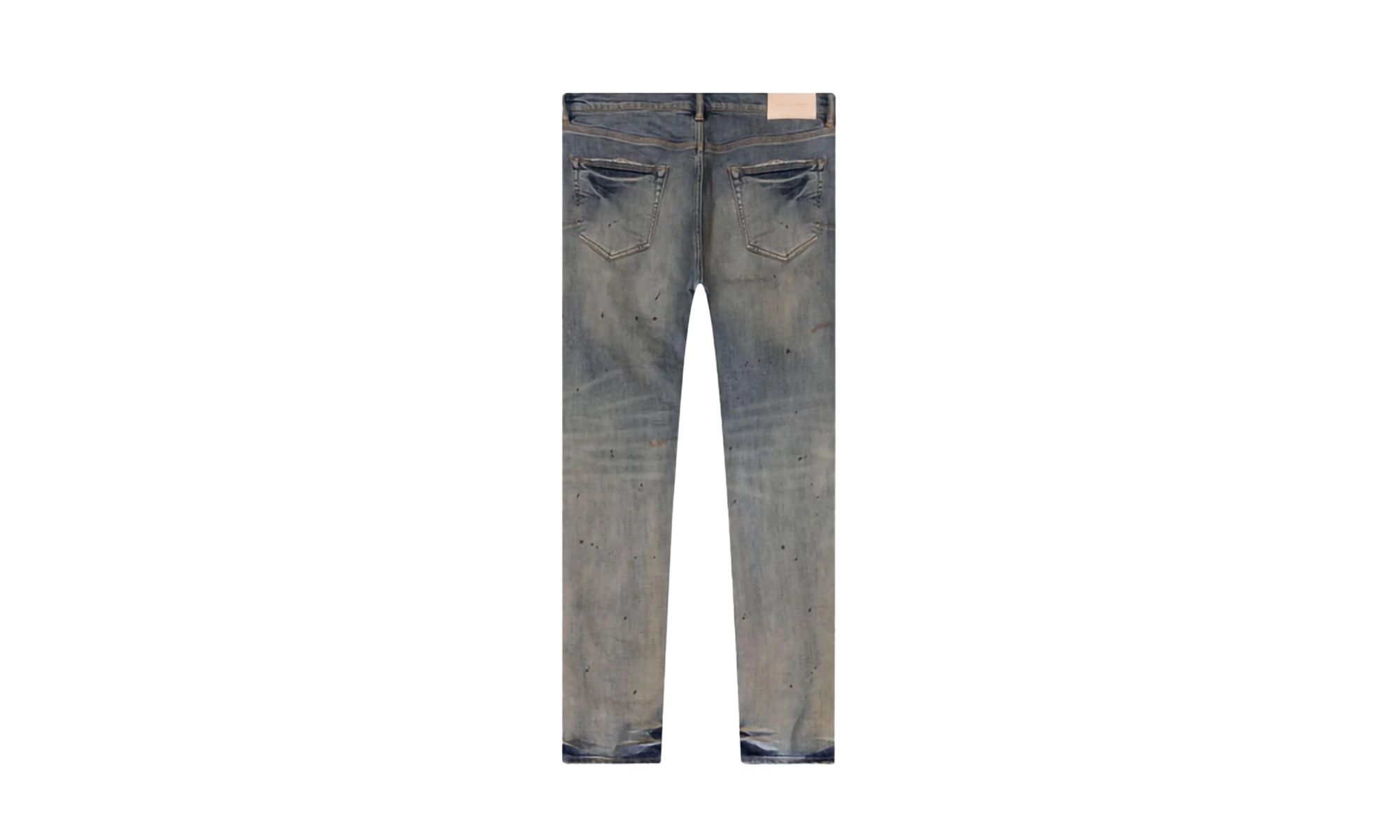 Indigo Oil Repair Slim Straight Jeans "BLUE" P005 IORS123