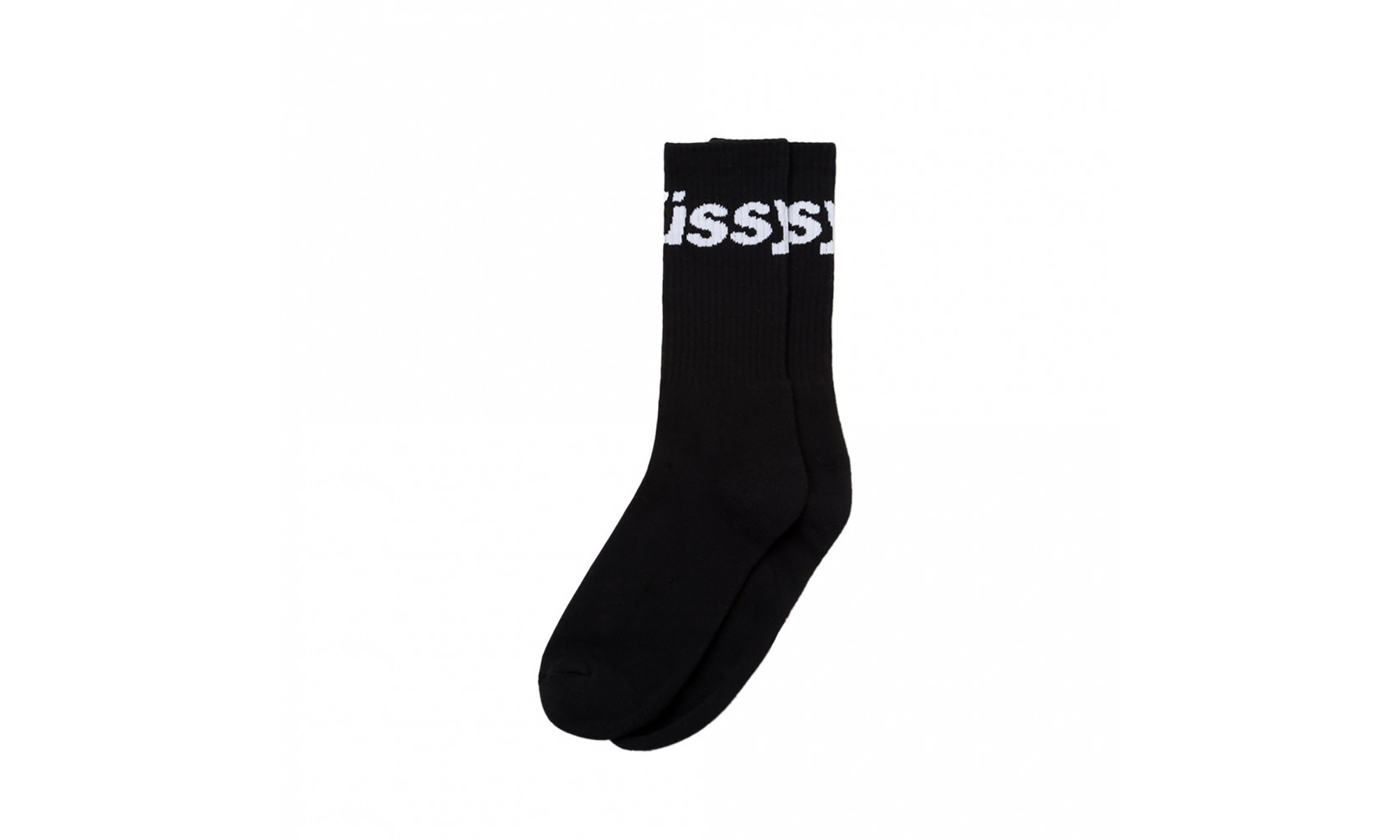 Jacquard Logo Socks "Black" STUS91