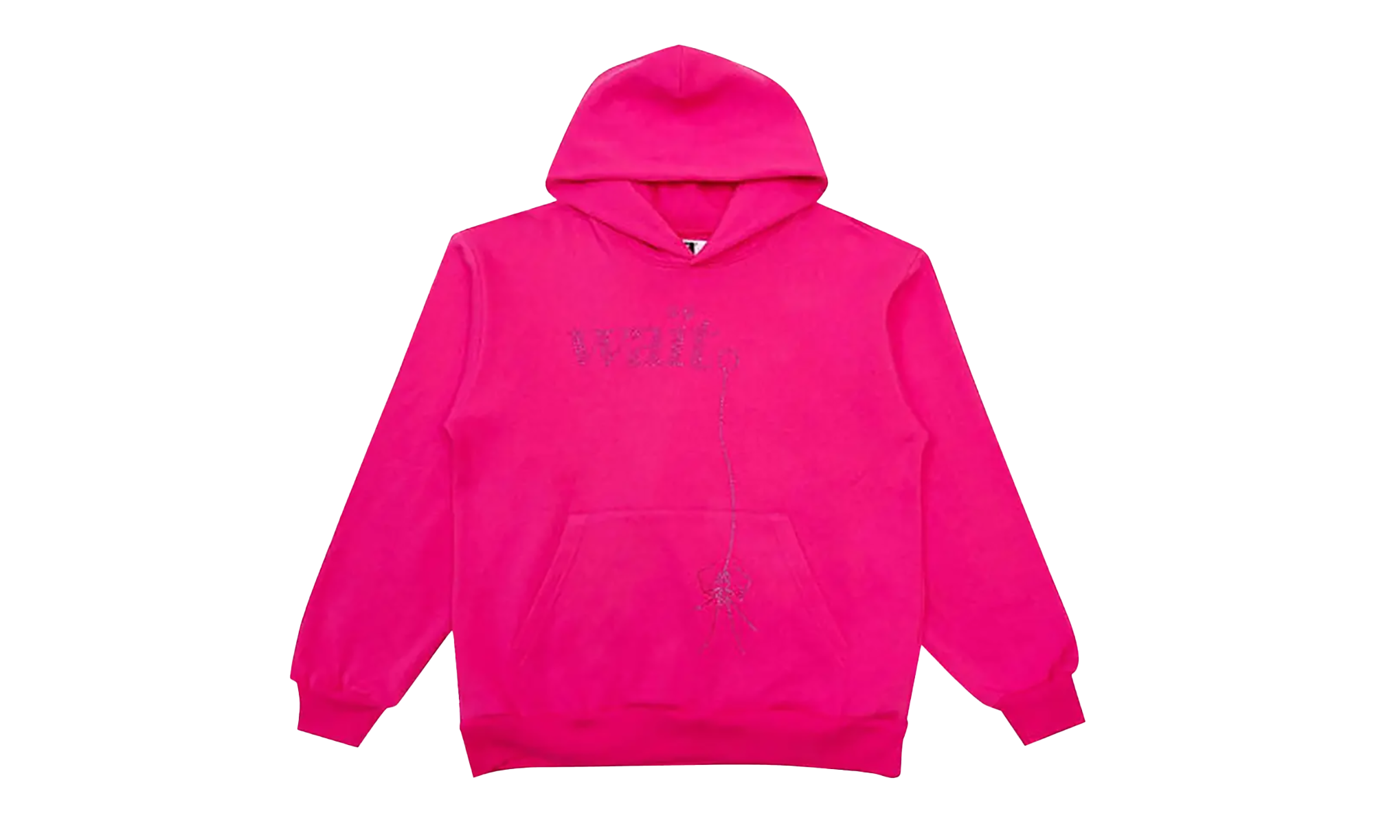 Wait Stone Rhinestone Hoodie "Pink" SP5der215