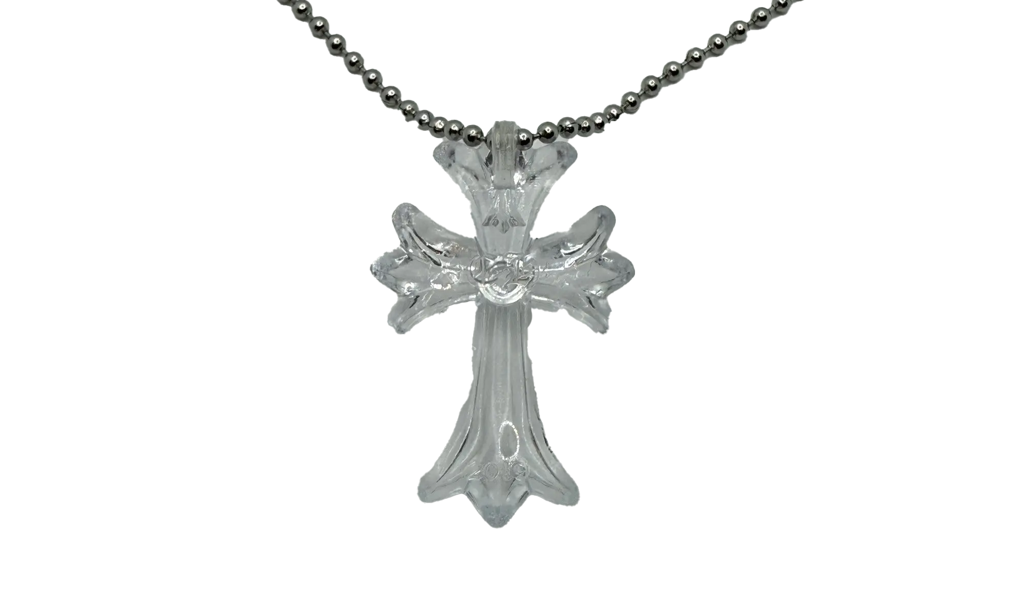 Silicone 30" Necklace "Clear" CHRM0468