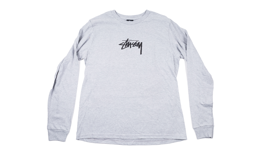 Stock Chest Logo Longsleeve Tee "Grey" STUS103