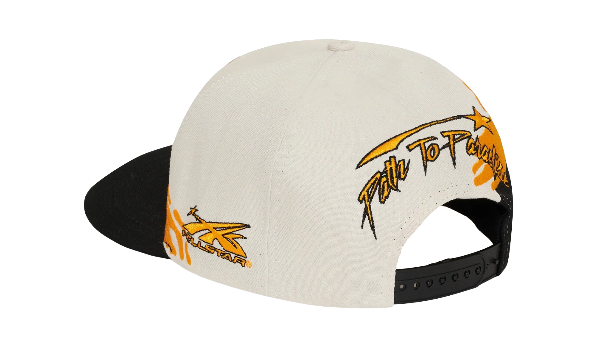 Paintbrush Snapback Hat "Orange / Black" HSR152