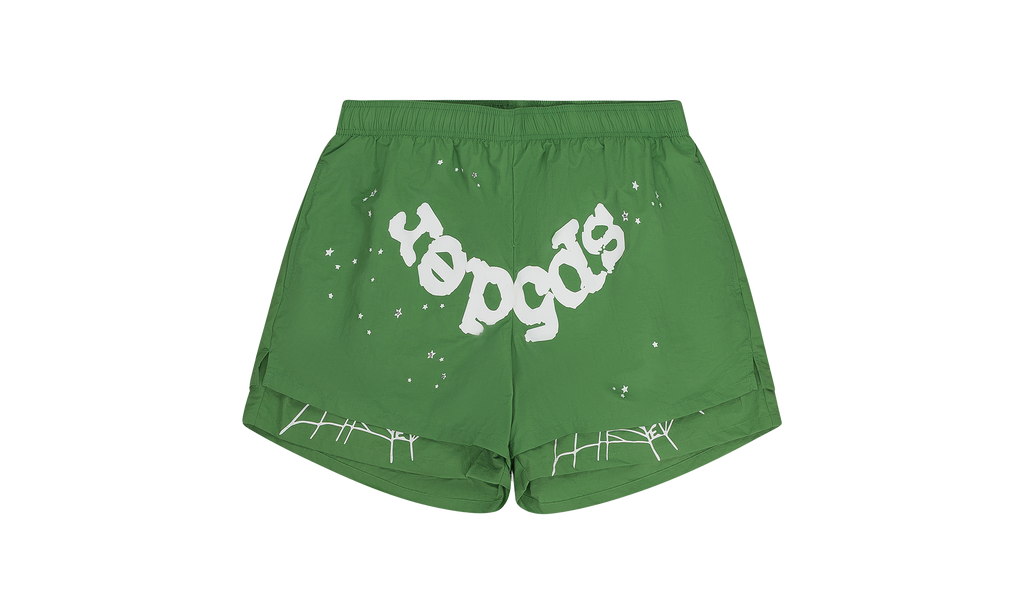 OG WEB DOUBLE LAYER SHORTS "Green" SP5der69