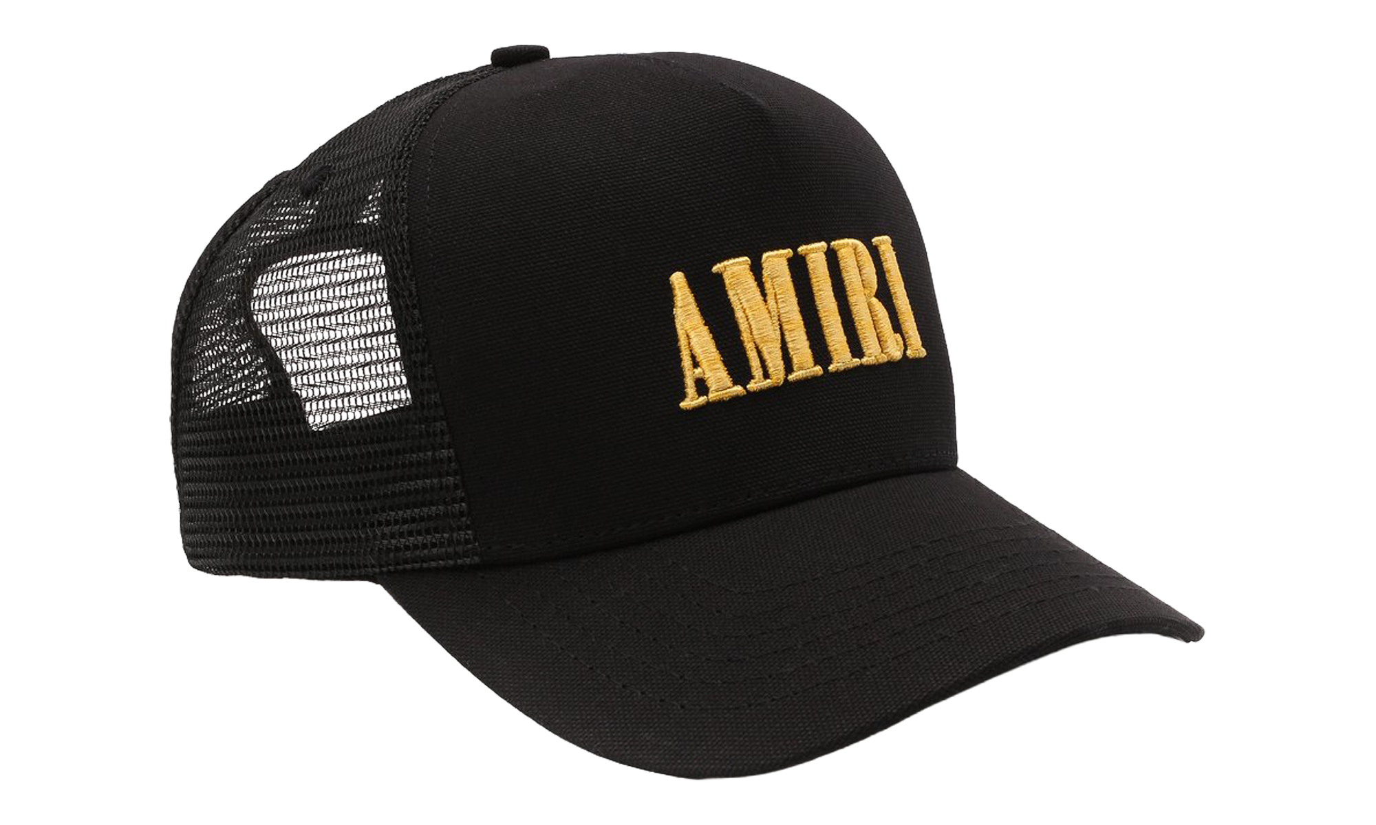 Core Logo Trucker Hat "Black / Yellow" XMAH001 011 BLAC