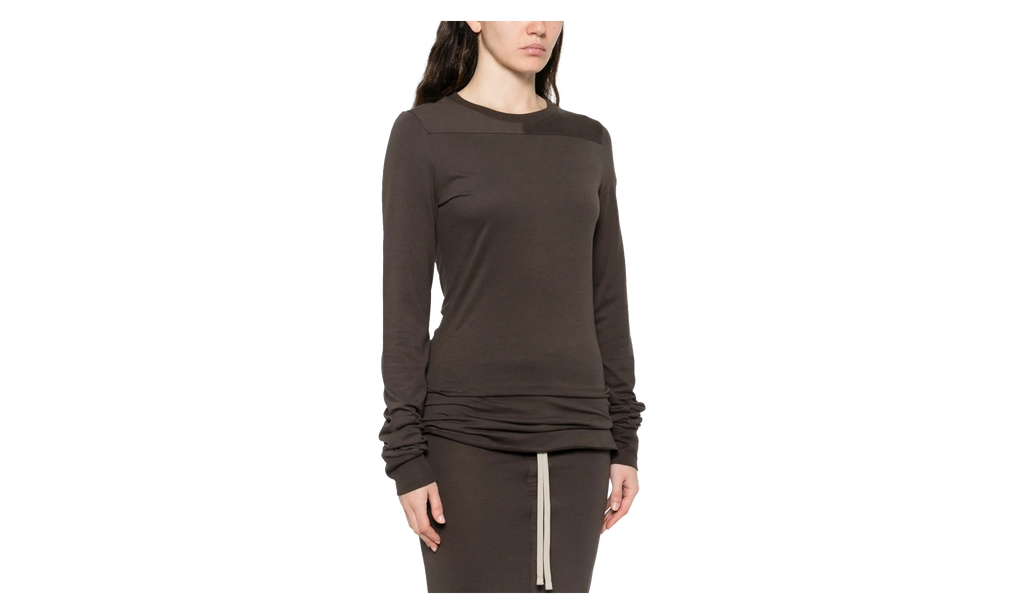 Rick Owens Knitted Girder Long-Sleeve T-shirt WMNS "Dark Dust" MON42