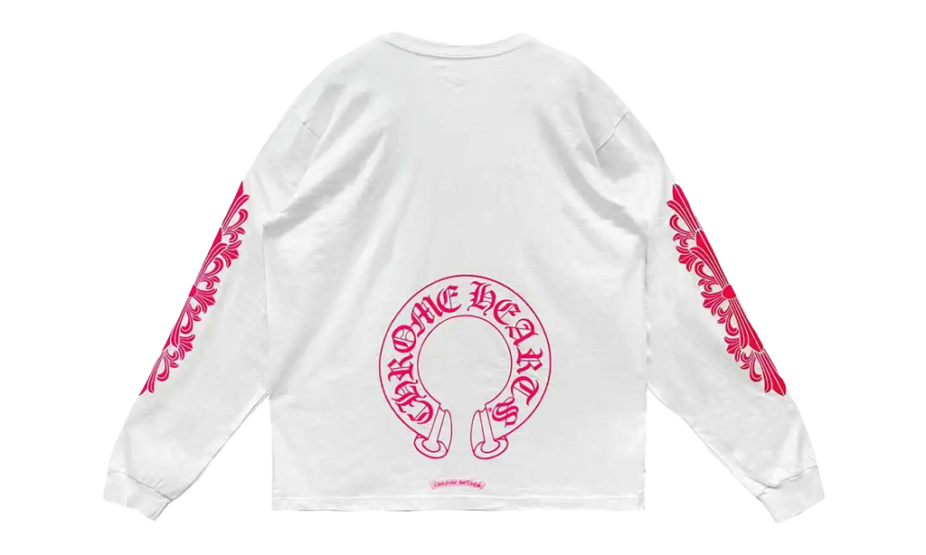 Classic Horseshoe Long Sleeve T-shirt "Pink/White" CHRM0799