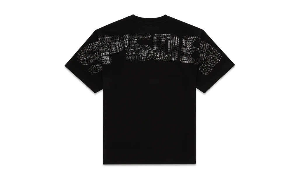 Rhinestone Silk SS Tee "Black" SP5der225